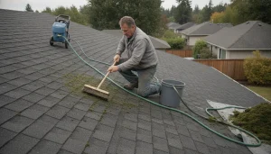 How to remove roof moss safely without damaging shingles in Las Vegas